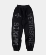 Vertabrae Double Logo Sweatpants Black (2)