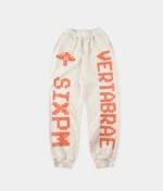 Vertabrae Double Logo Sweatpants Cream (2)