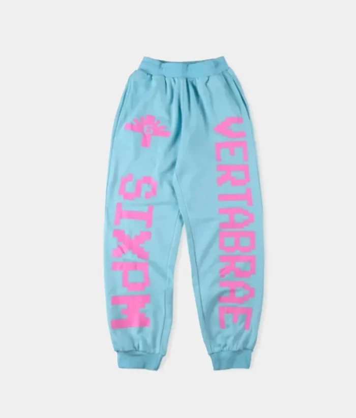 Vertabrae Double Logo Sweatpants Sky Blue (2)