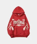 Vertabrae Logo Hoodie Red (1)