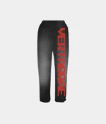 Vertabrae Logo Sweatpants Black Red (1)