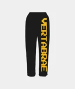 Vertabrae Logo Sweatpants Black Yellow (1)