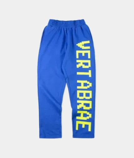 Vertabrae Logo Sweatpants Blue Yellow (1)