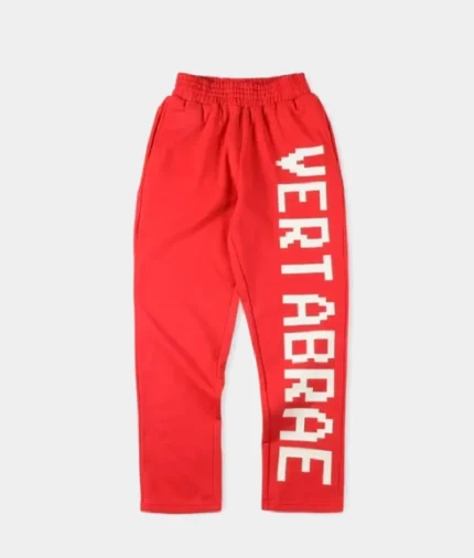 Vertabrae Logo Sweatpants Red (1)