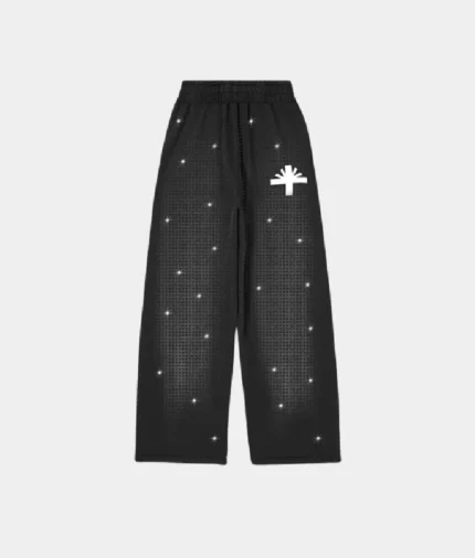 Vertabrae Oversized Crystal Pants Black (2)