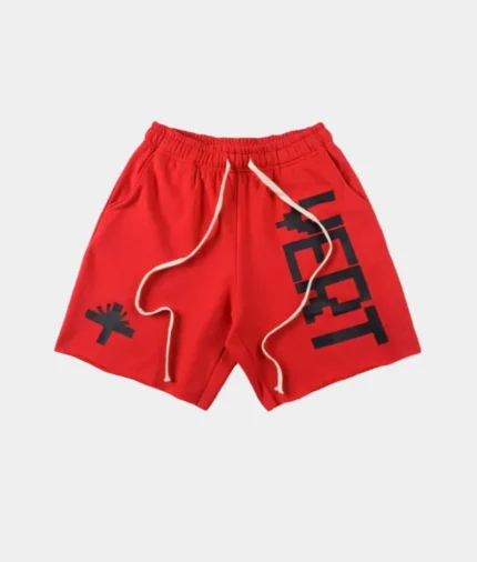 Vertabrae Shorts Red Black (1)